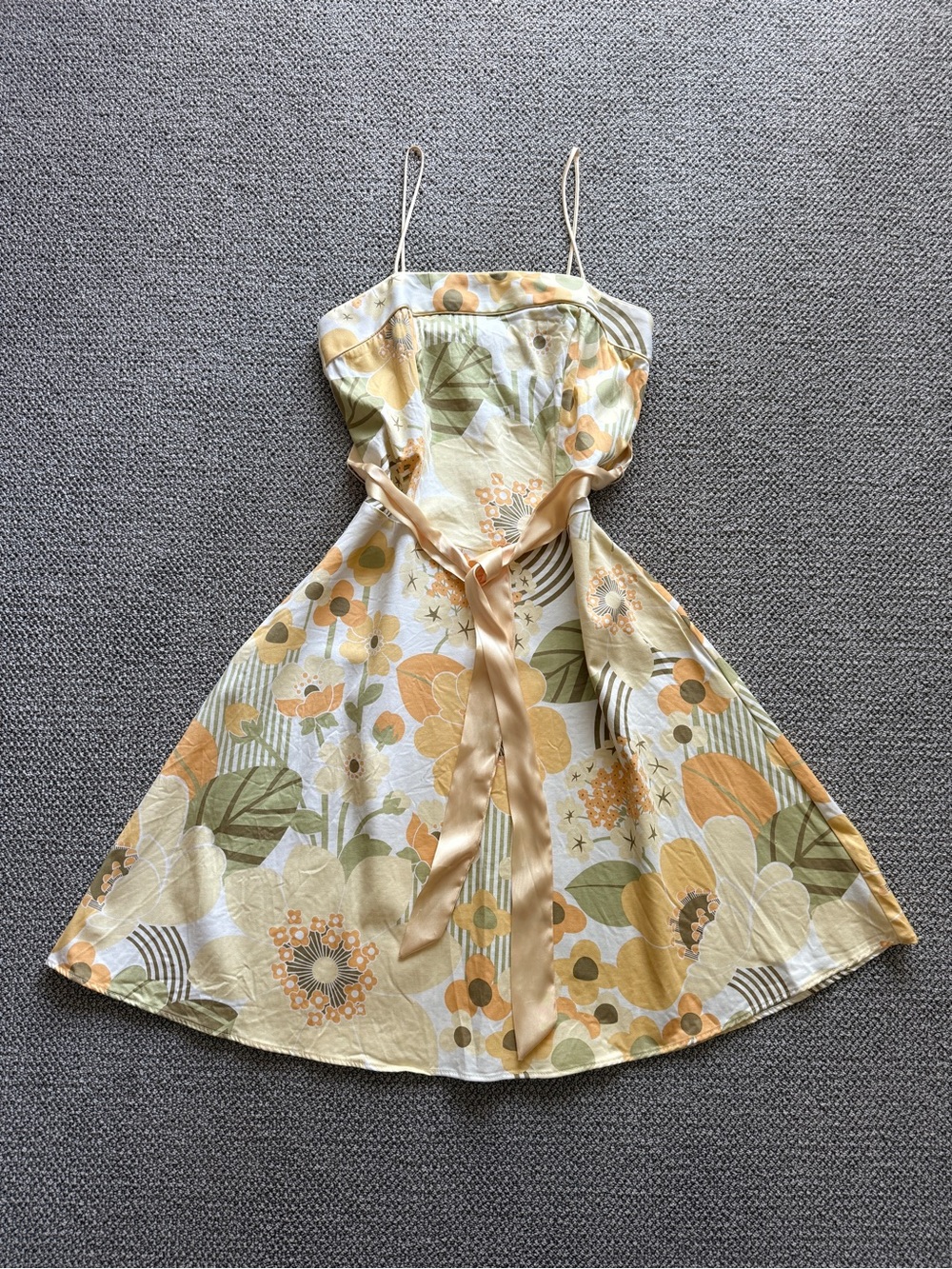Vintage Cotton B.Smart Floral Party Dress L